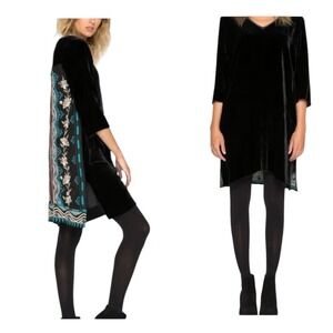 Johnny Was Yucatán Embroidered‎ Tunic/Dress V-Neck 3/4 Sleeve Women's S